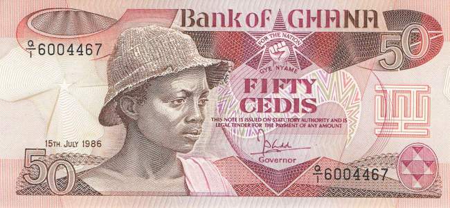 50 Cedis 1986 p25